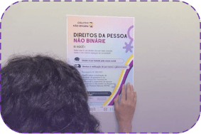 Cartaz do Coletive Não-Binárie