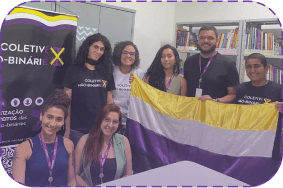 Coletive Não-Binárie unido com o Espaço LGBTPedrinho