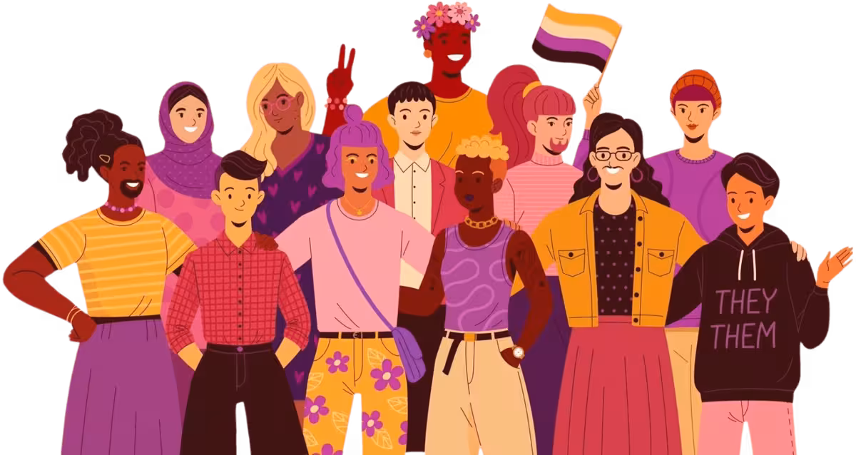 População não-binária unida!